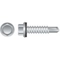 Strong-Point Self-Drilling Screw, #14-14 x 2 in, Zinc Plated Steel Hex Head Hex Drive HA1432